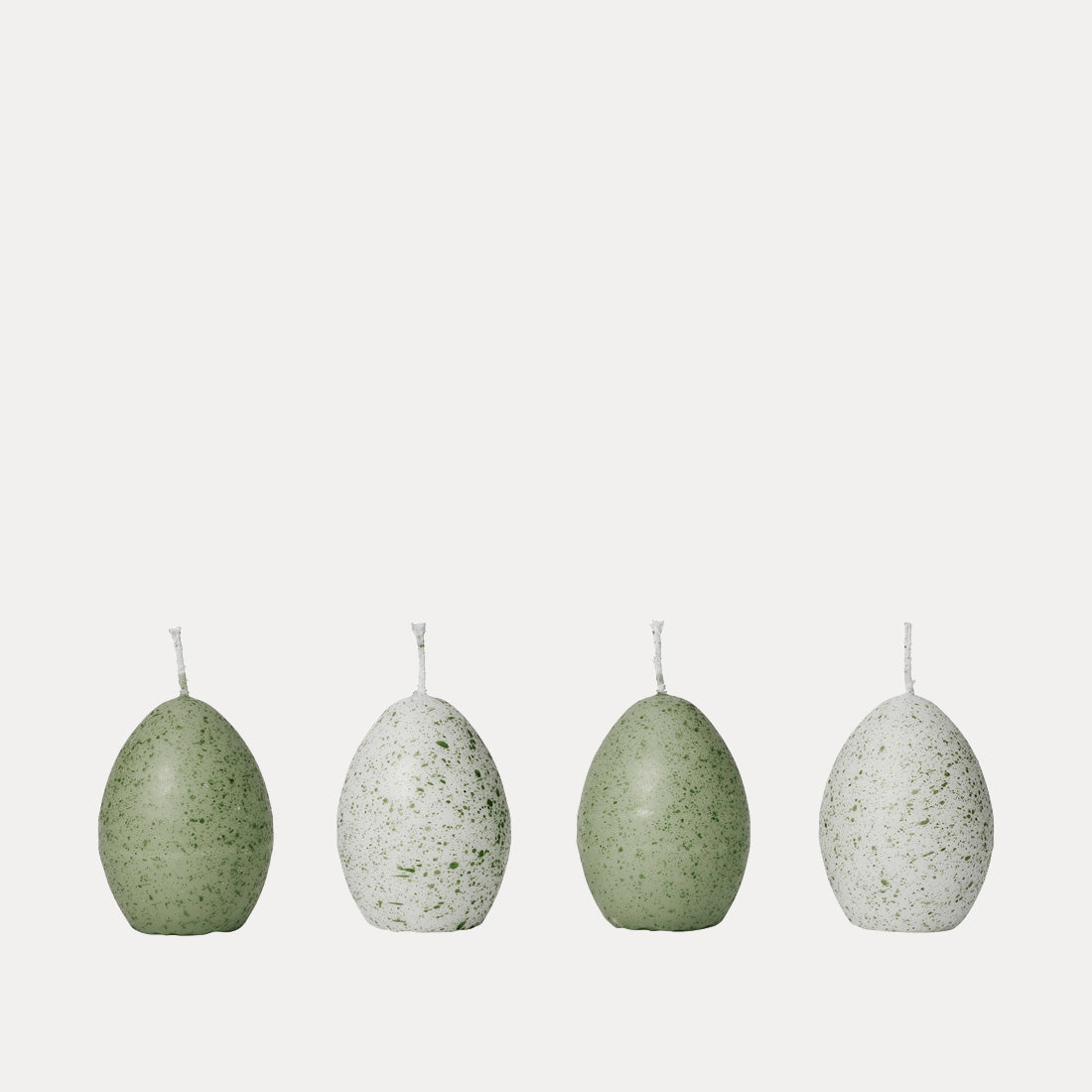 Osterdeko Kerzen 4er Set - sage green