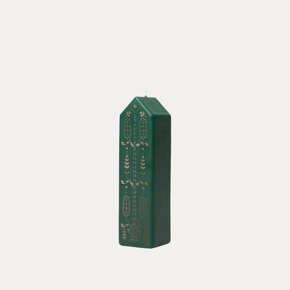 Kerze Casa - grün gold