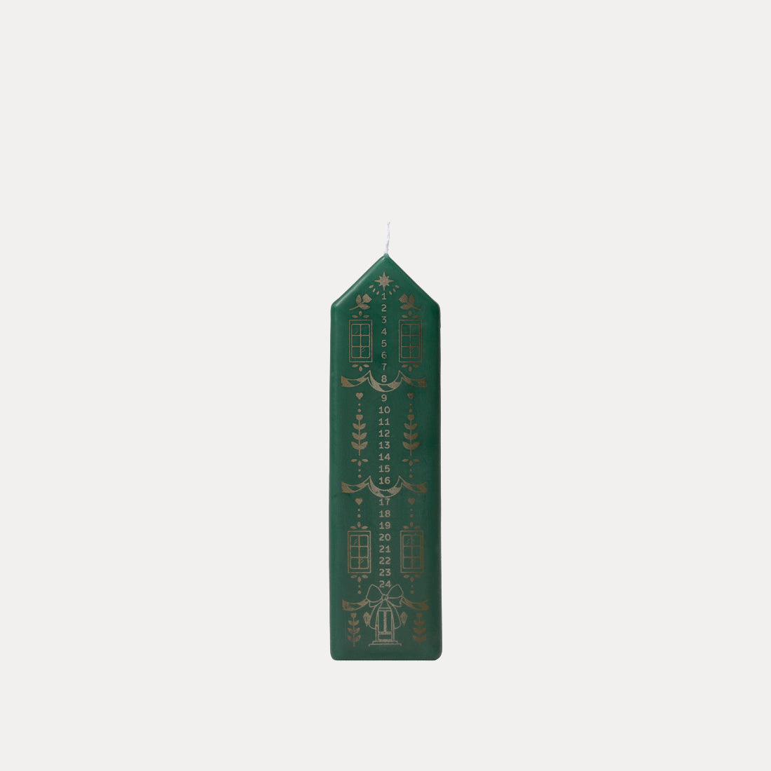 Kerze Casa - grün gold