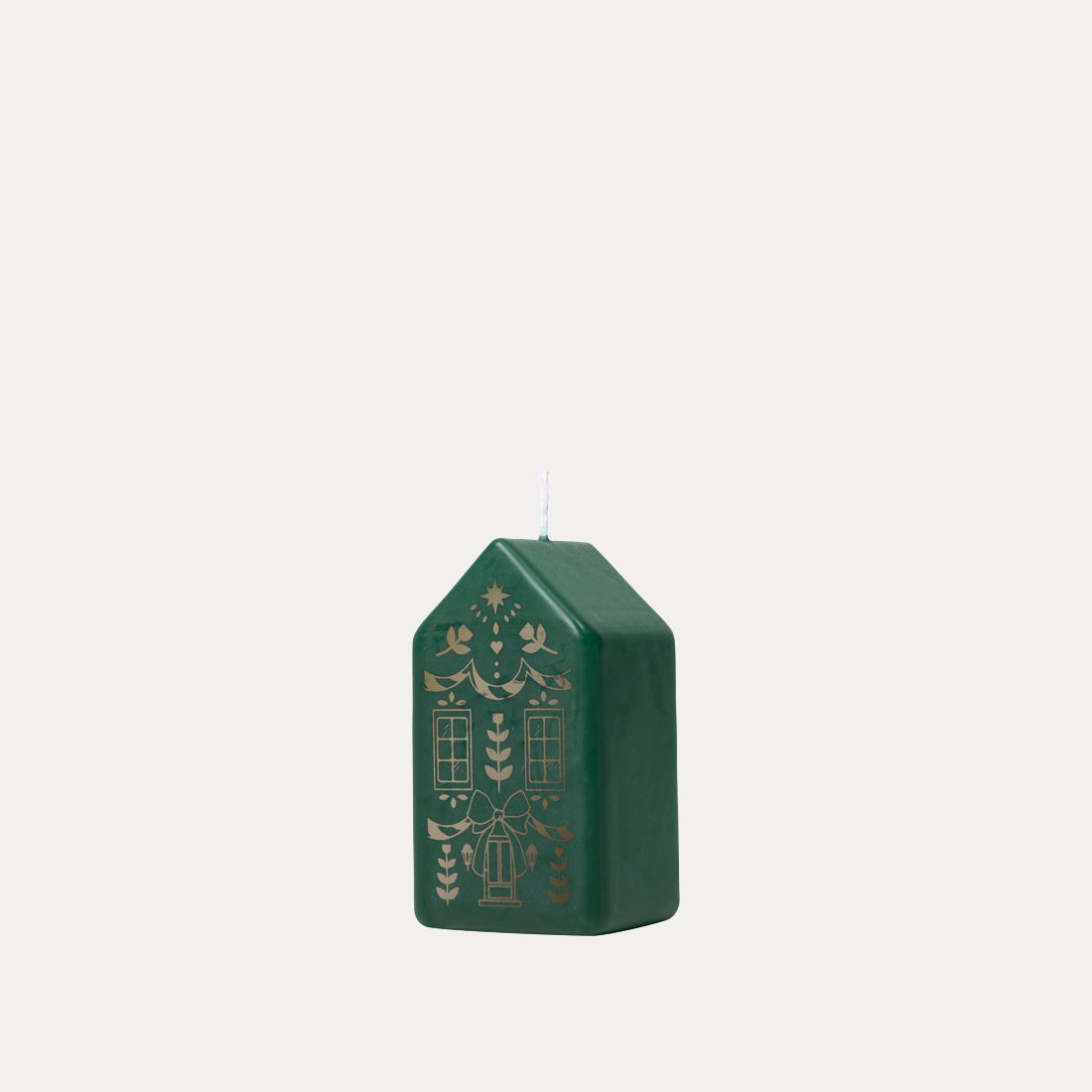 Kerze Casa - grün gold