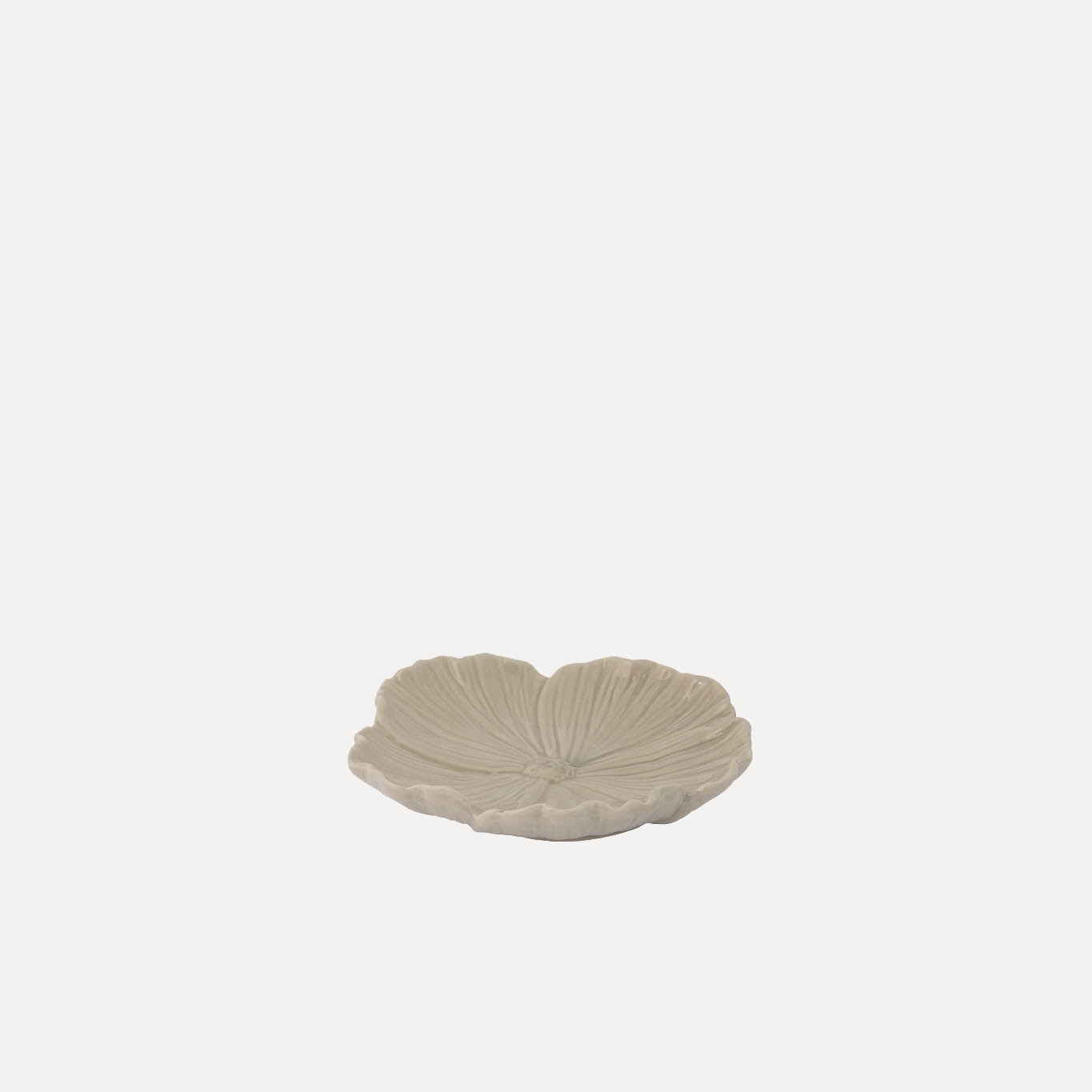 Teller Blomster - beige