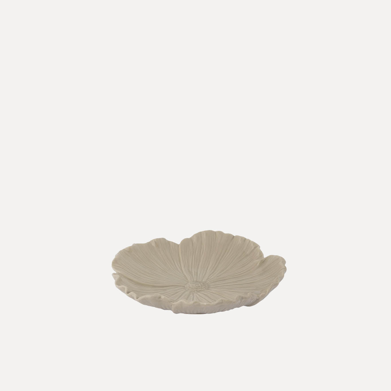 Teller Blomster - beige