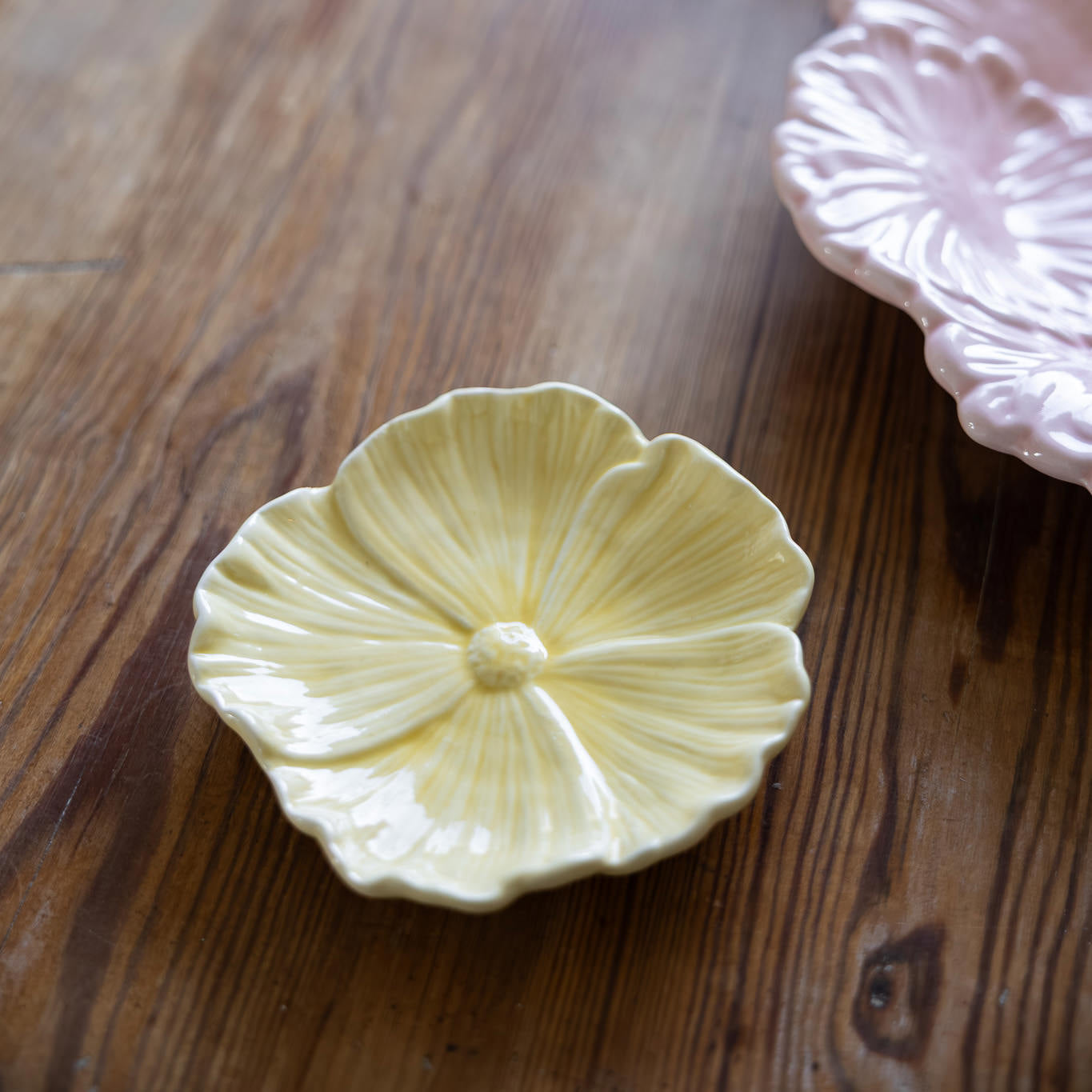 Teller Blomster - gelb