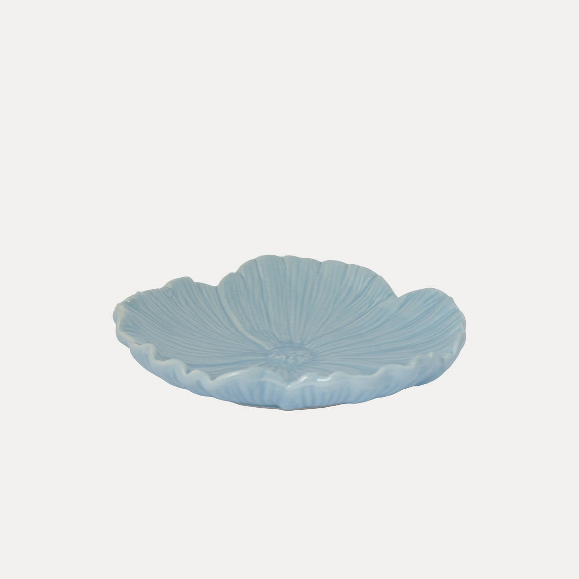 Teller Blomster - hellblau