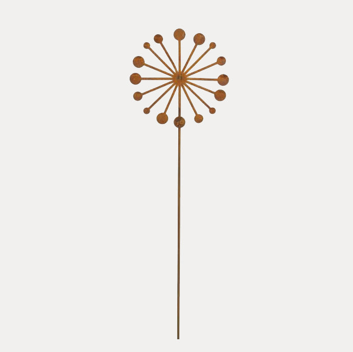 Gartenstecker Blüte - rost