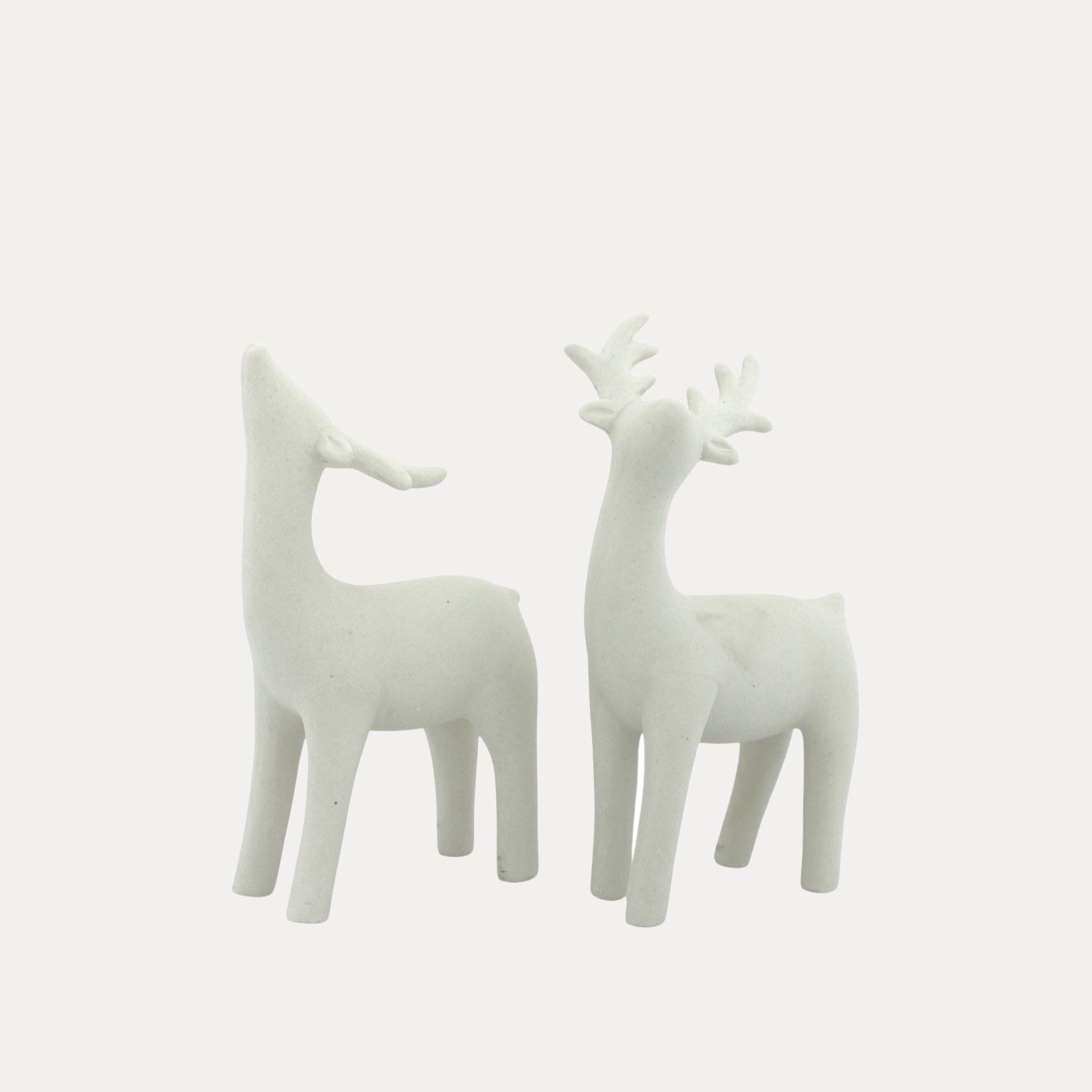 Rentiere 2er Set - weiß