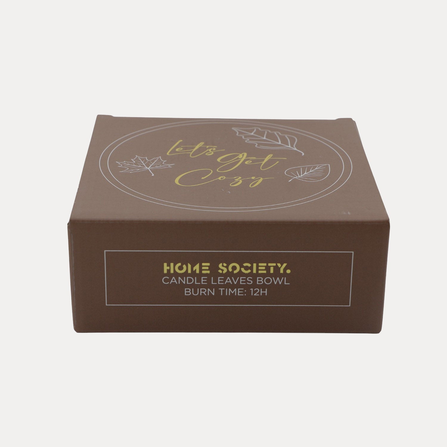 Kerzenschale Leaf - braun