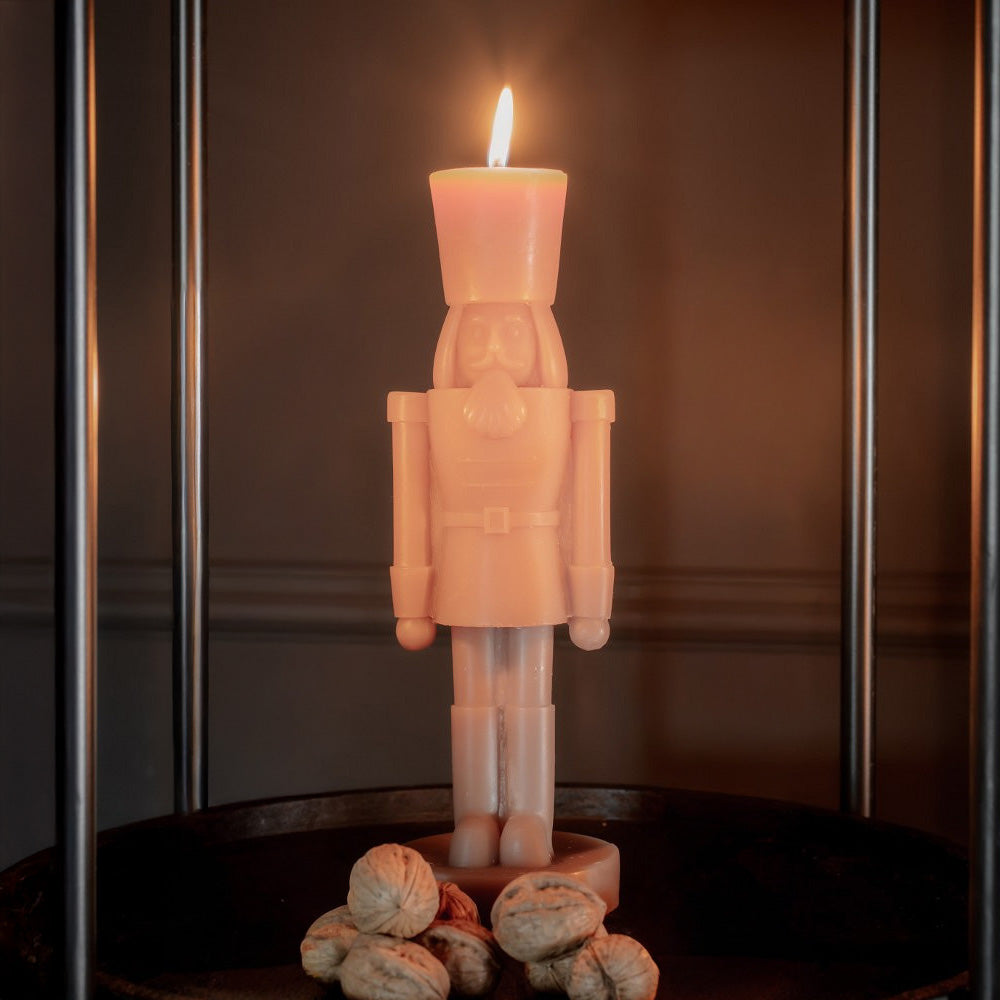 Kerze Nussknacker XL -beige