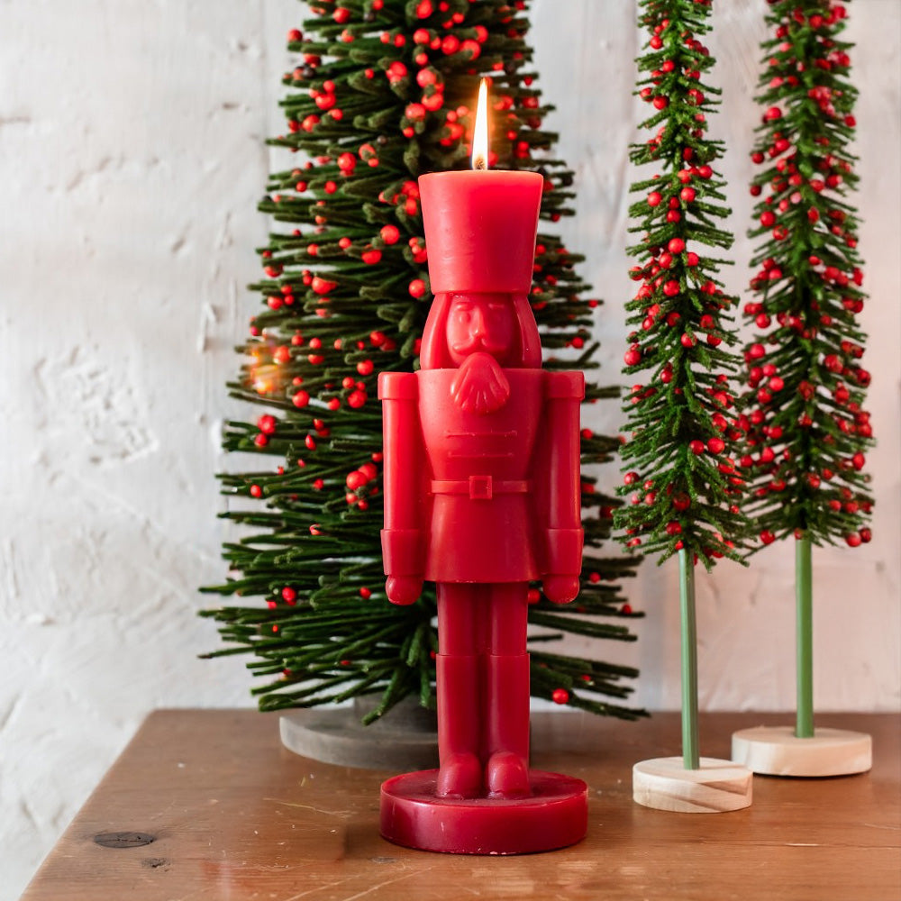 Kerze Nussknacker XL - rot