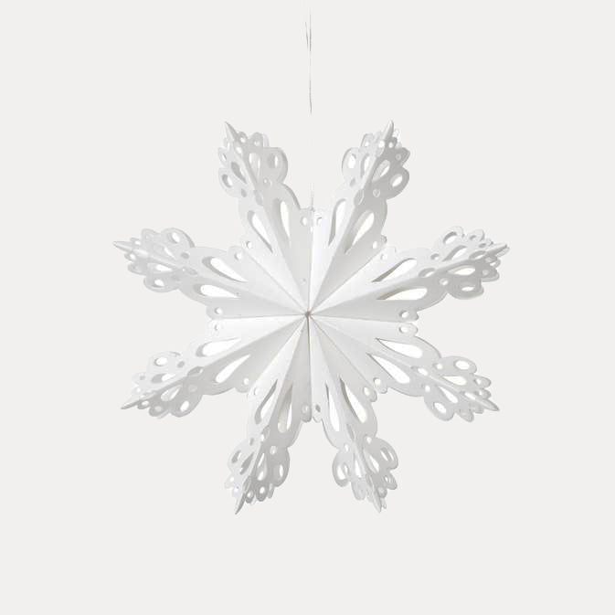 Weihnachtsstern Snowflake - weiß