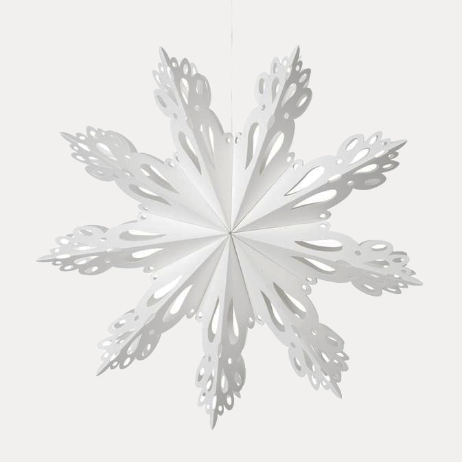 Weihnachtsstern Snowflake - weiß