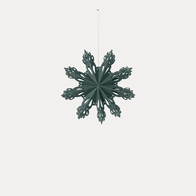 Weihnachtsstern Snowflake - deep forest