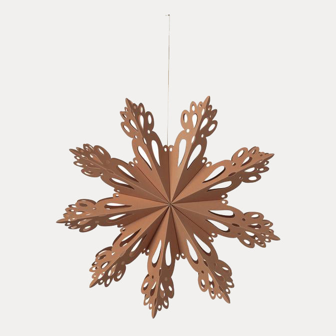 Weihnachtsstern Snowflake - indian tan