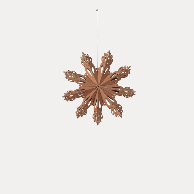 Weihnachtsstern Snowflake - indian tan