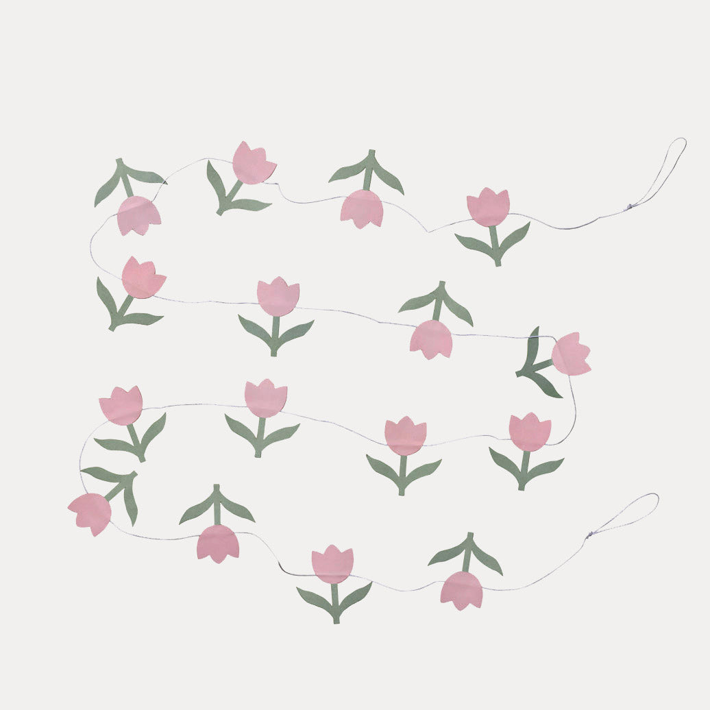 Girlande Tulpen - rosa
