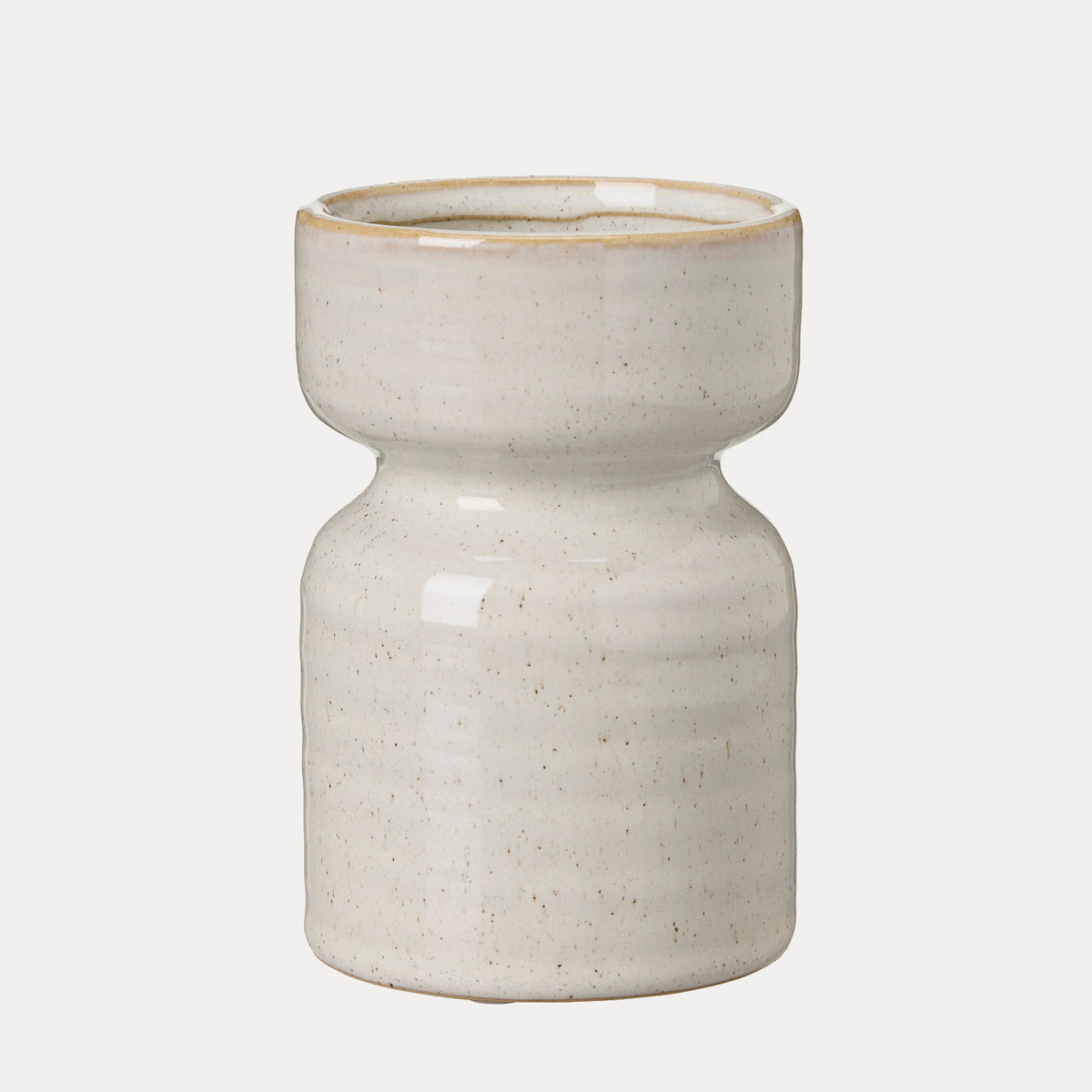 Hyazinthenvase Elfrida - weiß melange