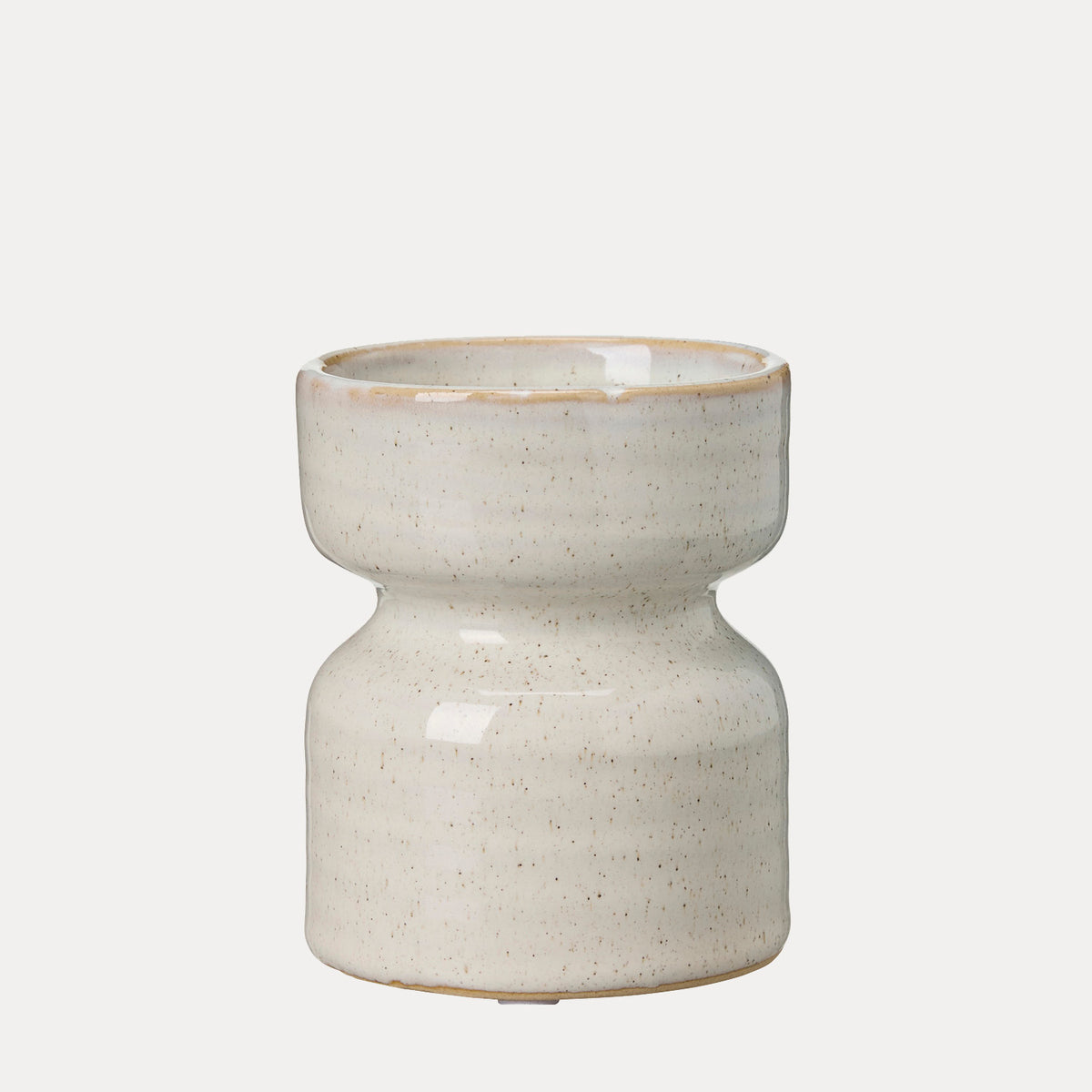 Hyazinthenvase Elfrida - weiß melange