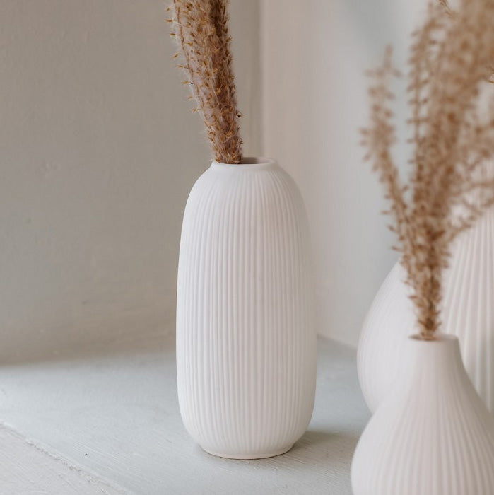 Vase Juno hoch - weiß