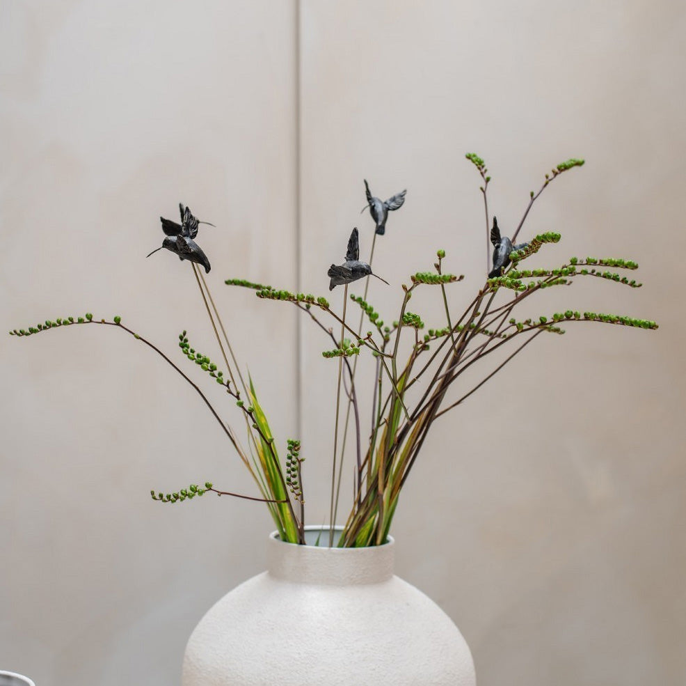 Stecker + Kolibri 3er Set - bronze schwarz