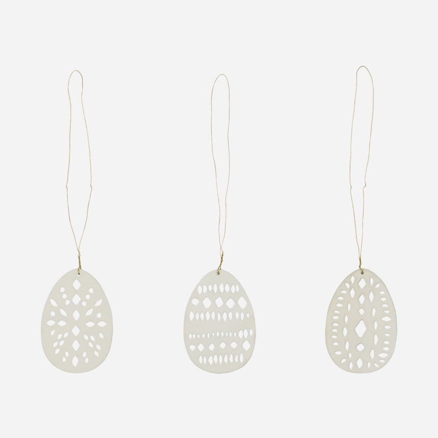 Osterschmuck Nori 3er Set - beige