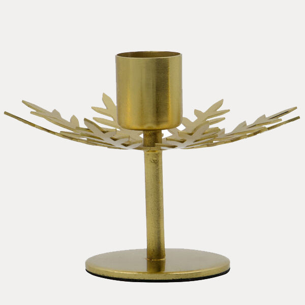 Kerzenhalter Snowflake - gold