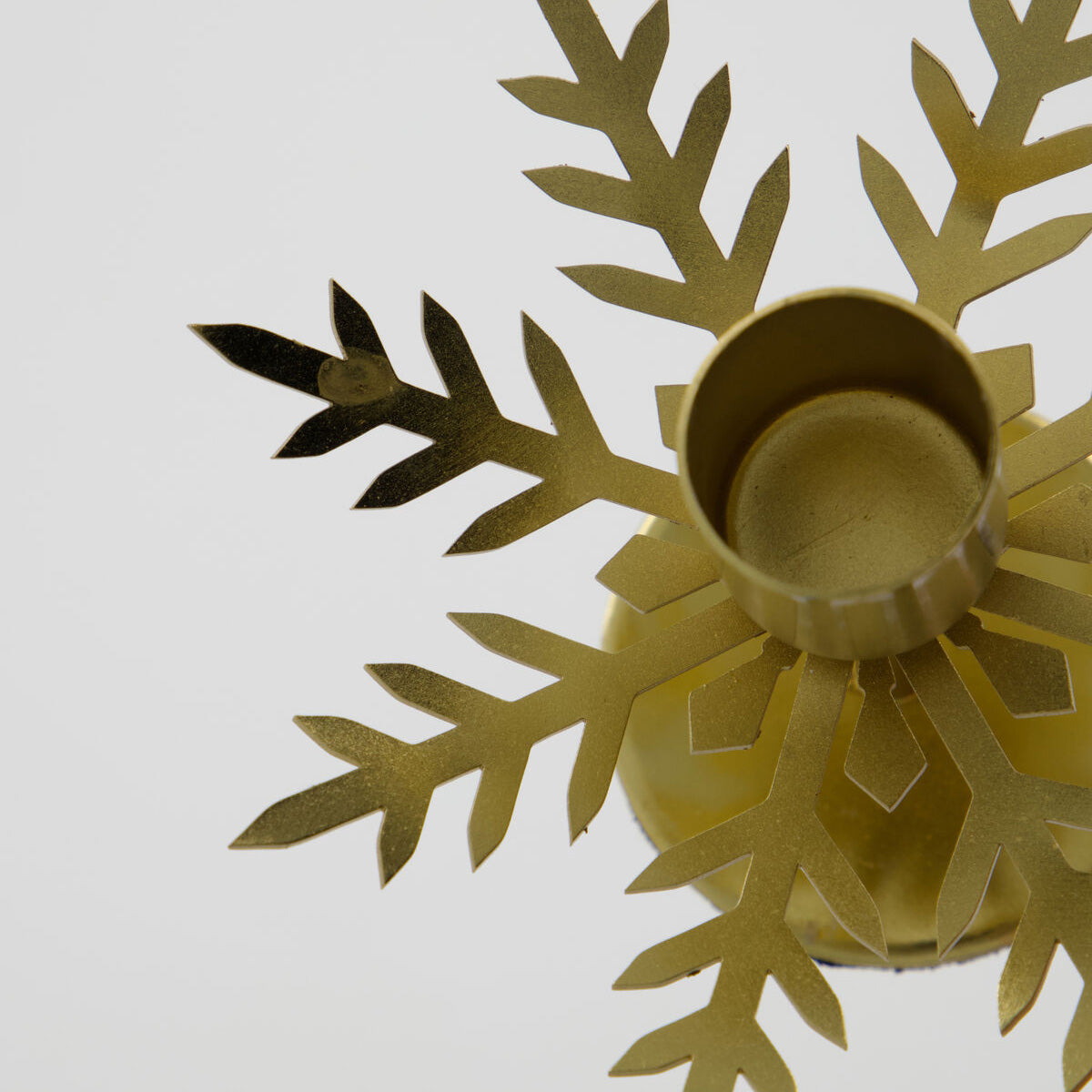 Kerzenhalter Snowflake - gold