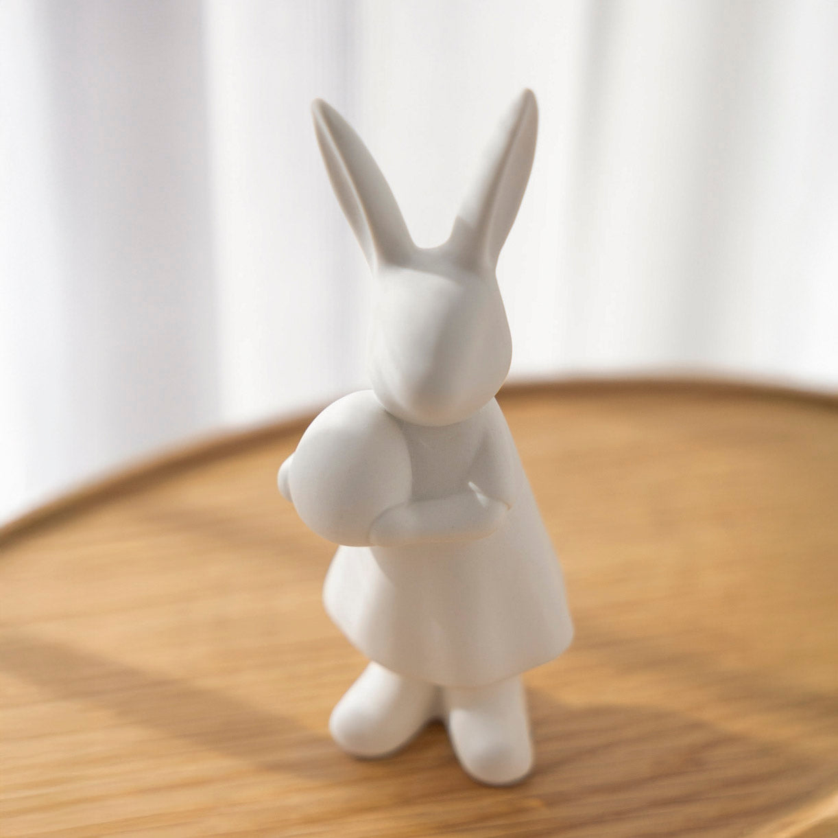 Osterdekoration Hase Alice - weiß