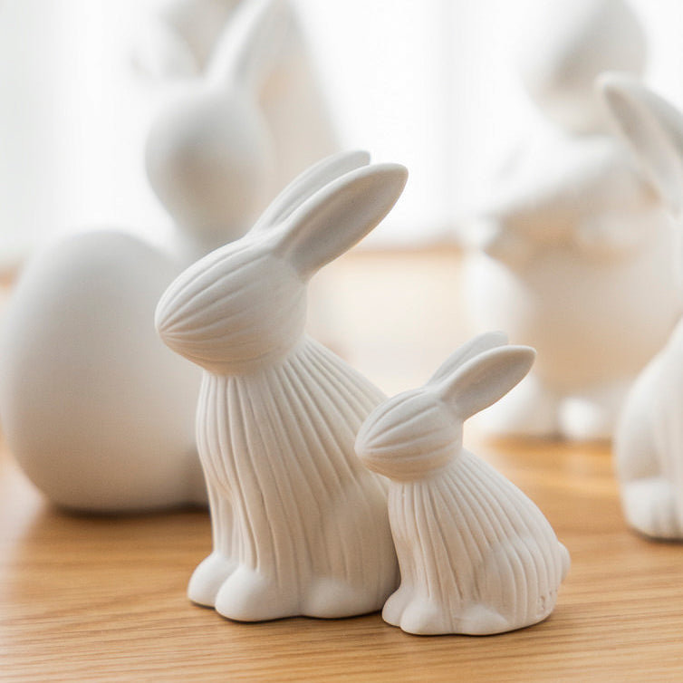 Osterdekoration Hase Arthur - weiß