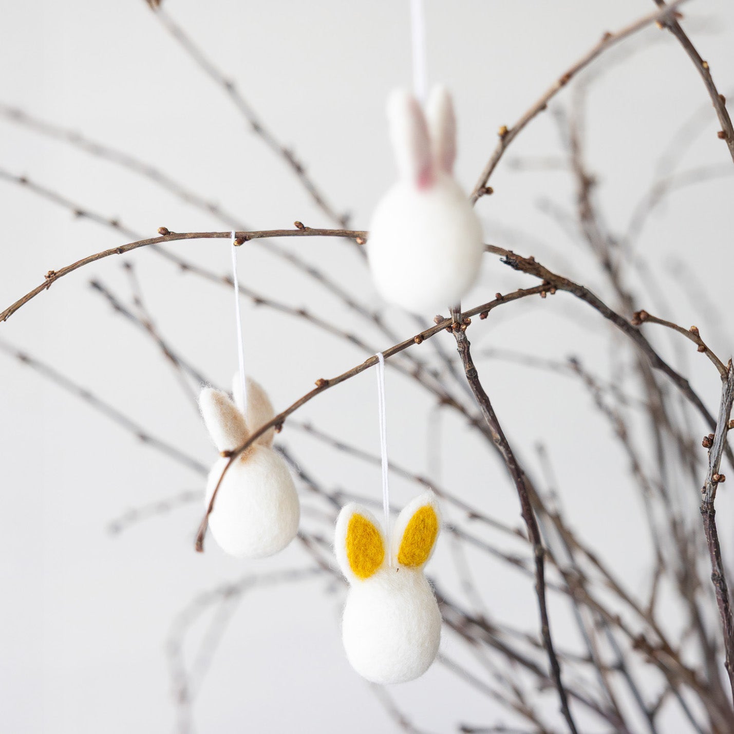 Filzanhänger Hase Hedvig - gelb