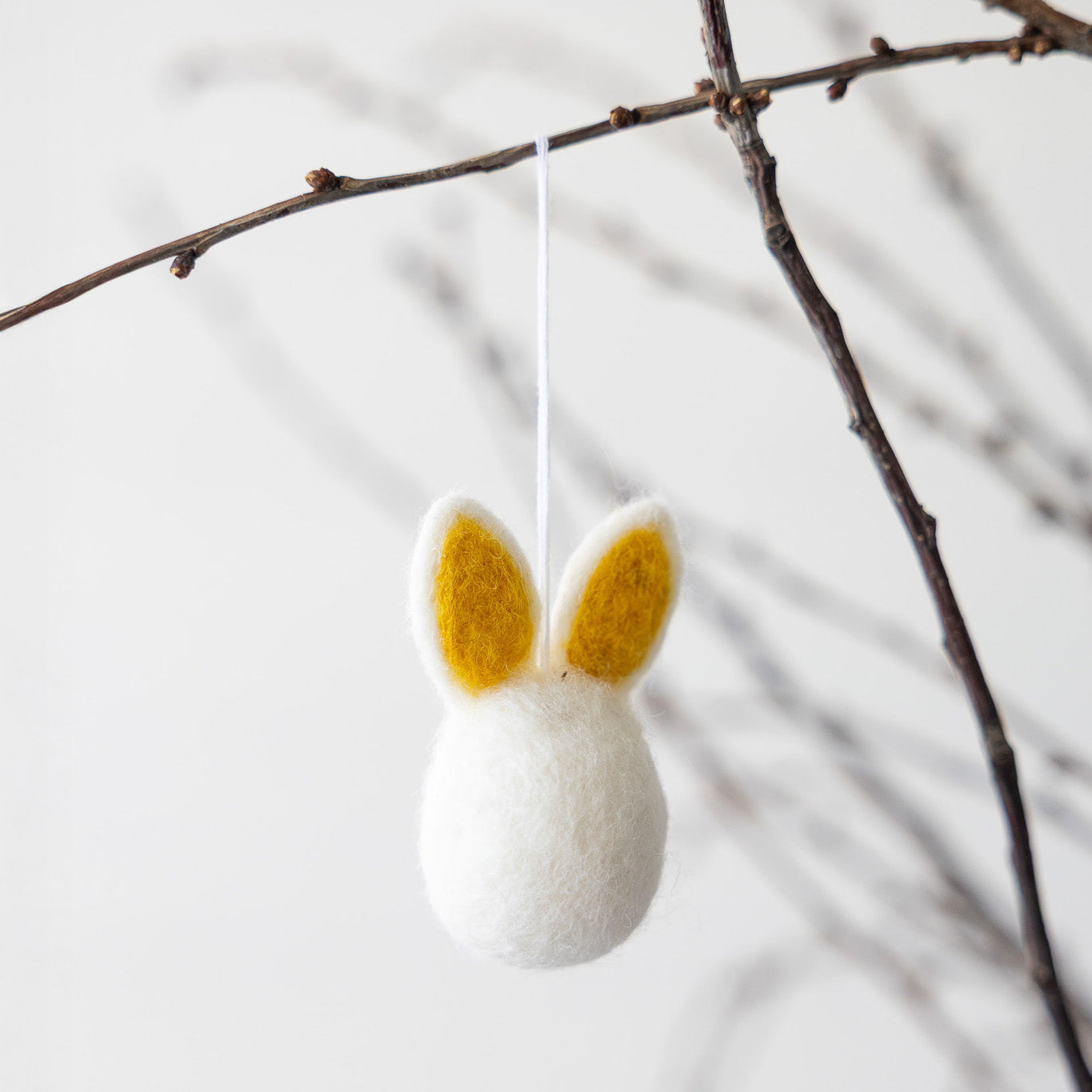 Filzanhänger Hase Hedvig - gelb