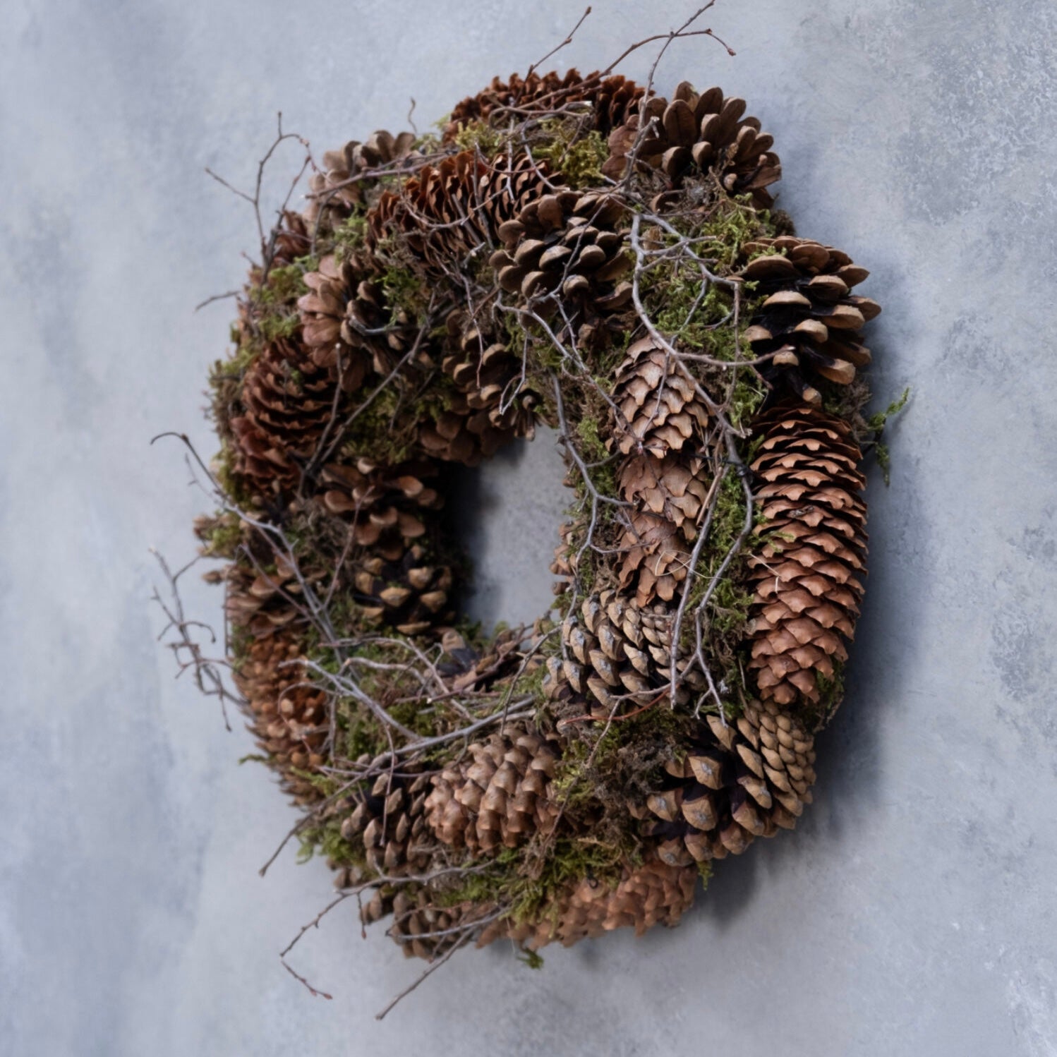 Kranz Zapfen - grün braun