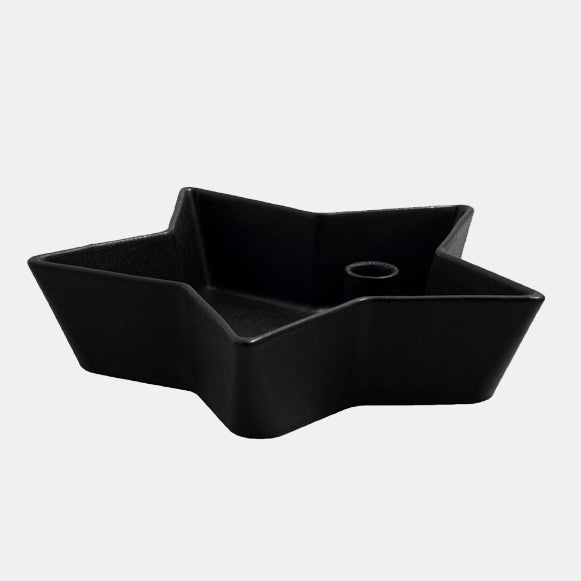 Kerzenhalter Stjärna - schwarz