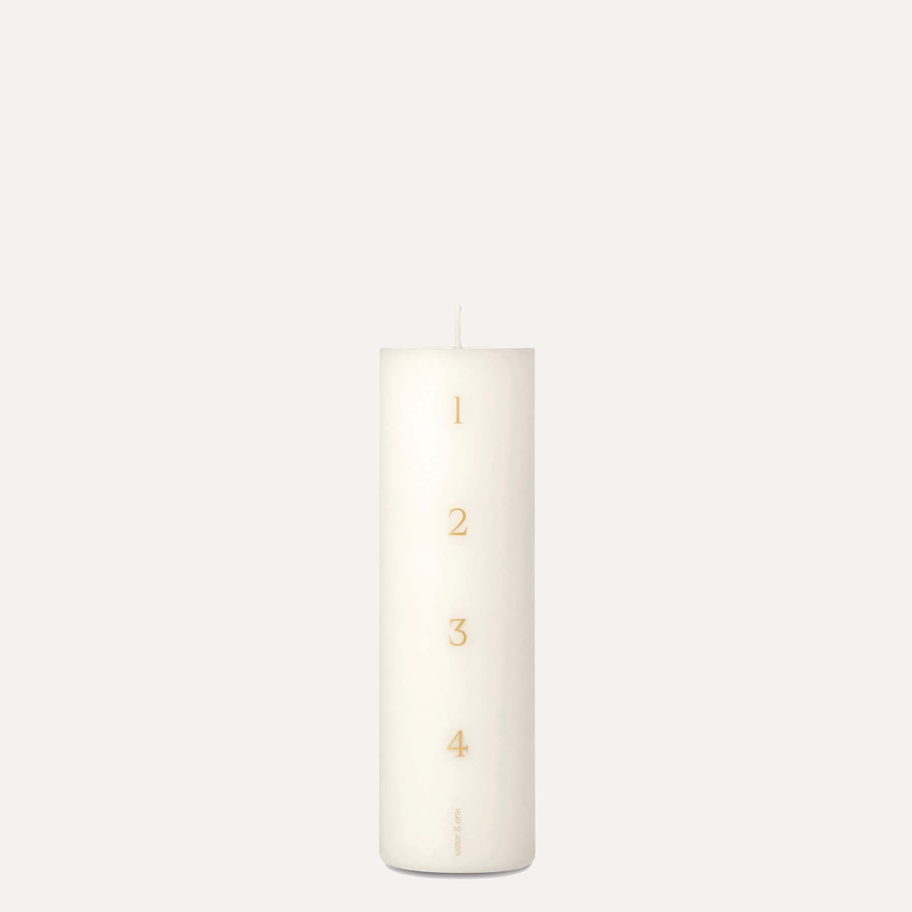 Ester & Erik Adventskerze Pillar - 06 ivory
