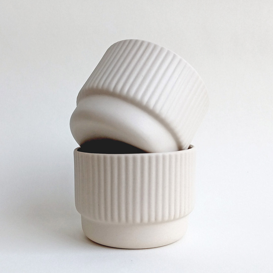 COLUMN Cappuccino Becher 120ml - sand