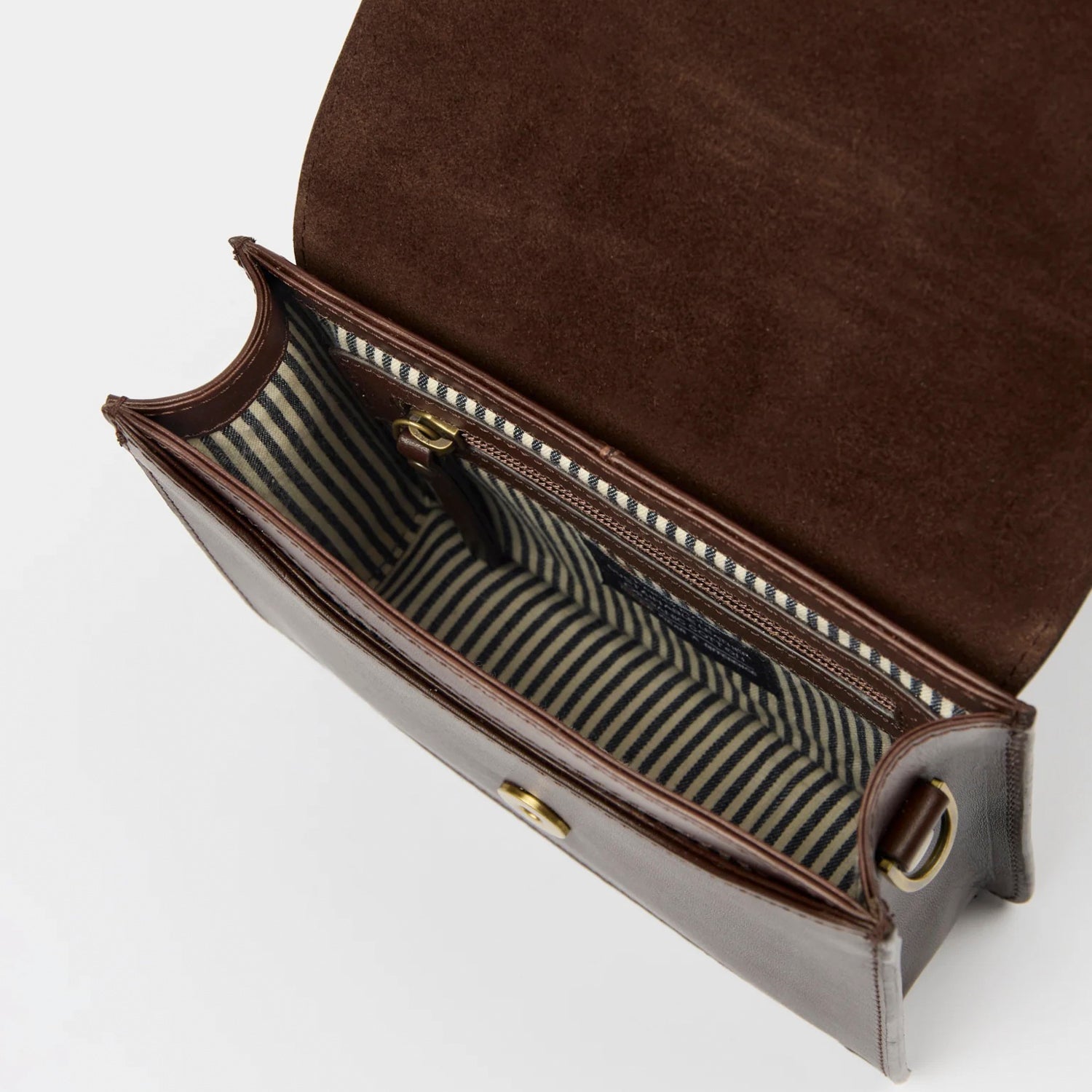 Audrey Mini Tasche - Leder Chocolate mit 2 Straps