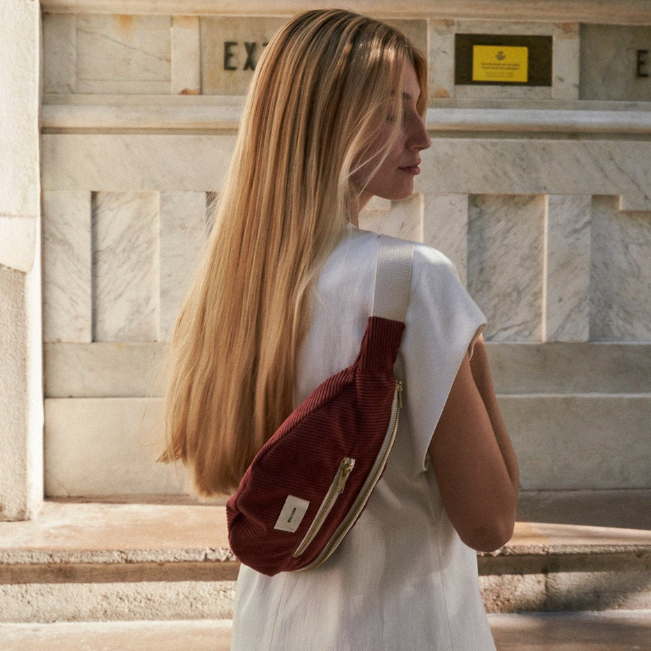 Bauchtasche Gisela- dunkelrot
