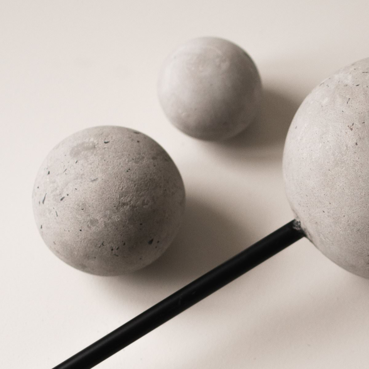 Betonkugel Deko Allium - grau