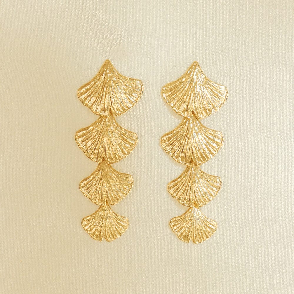 Ohrringe Biloba - gold