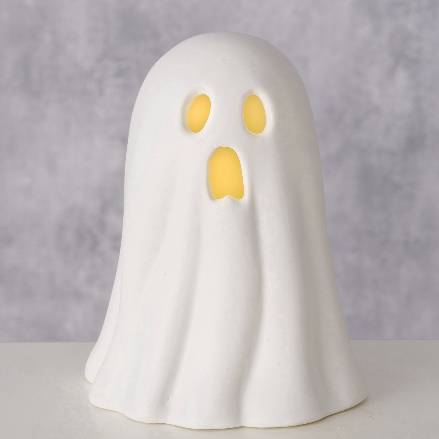 Gespenst Ghostie mit LED - weiß