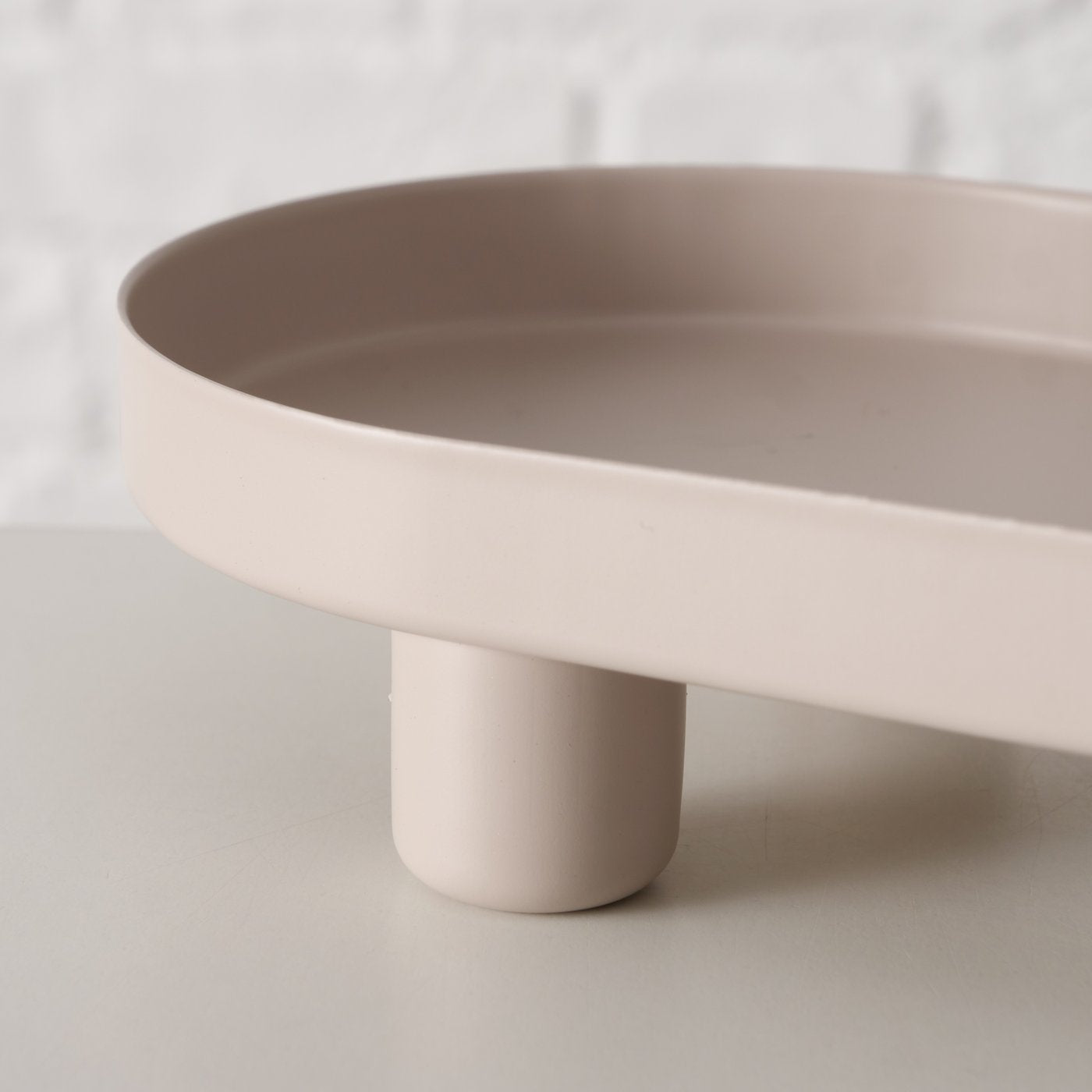 Tablett Manon mit Fuß - beige