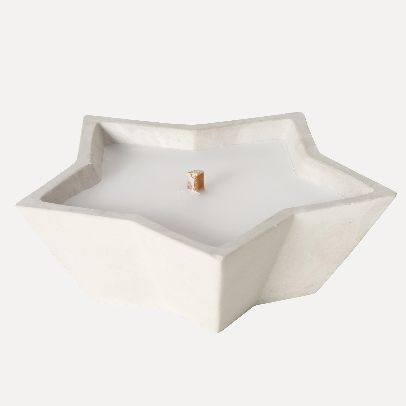 Outdoor Kerzentopf Stern - grau