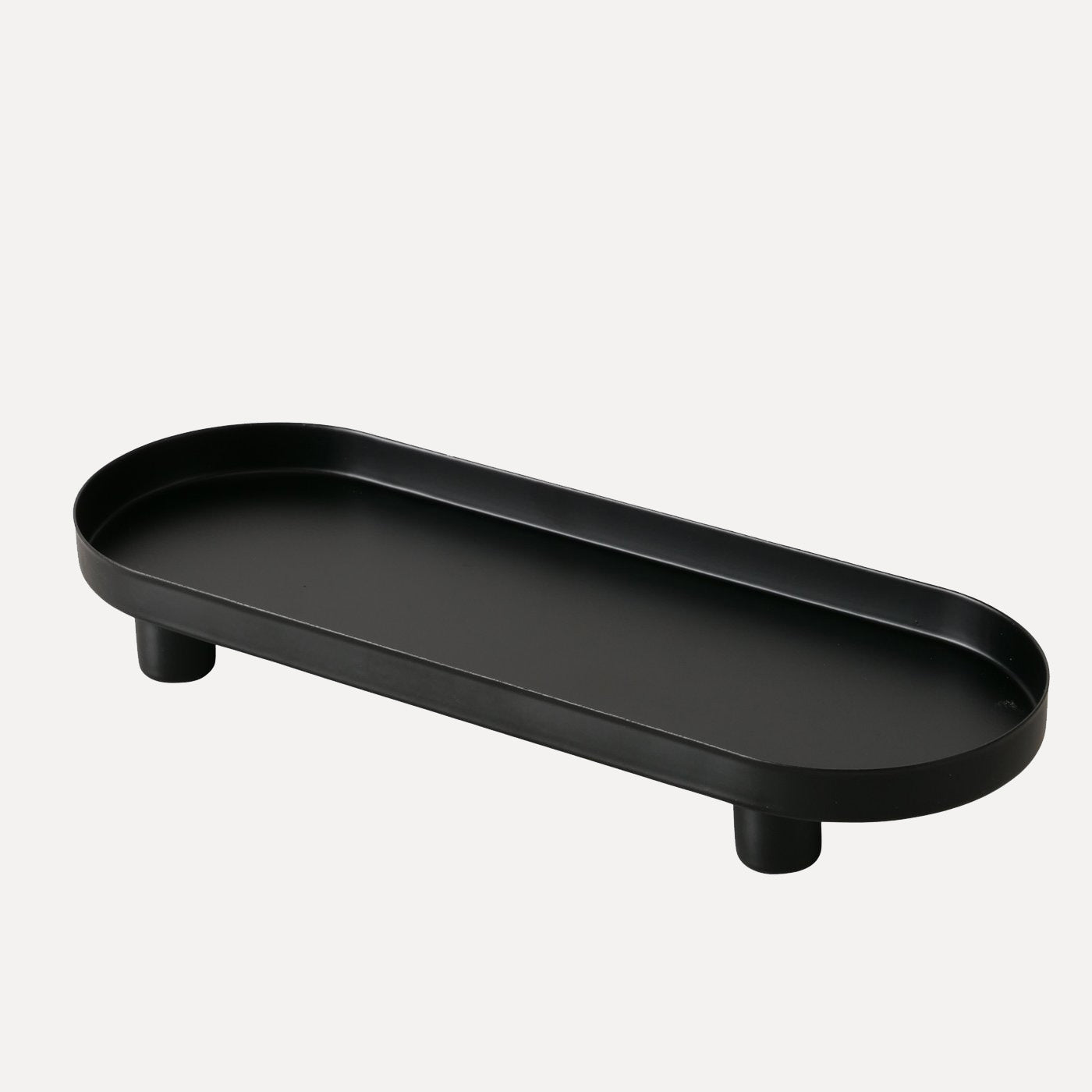 Tablett Manon mit Fuß - schwarz