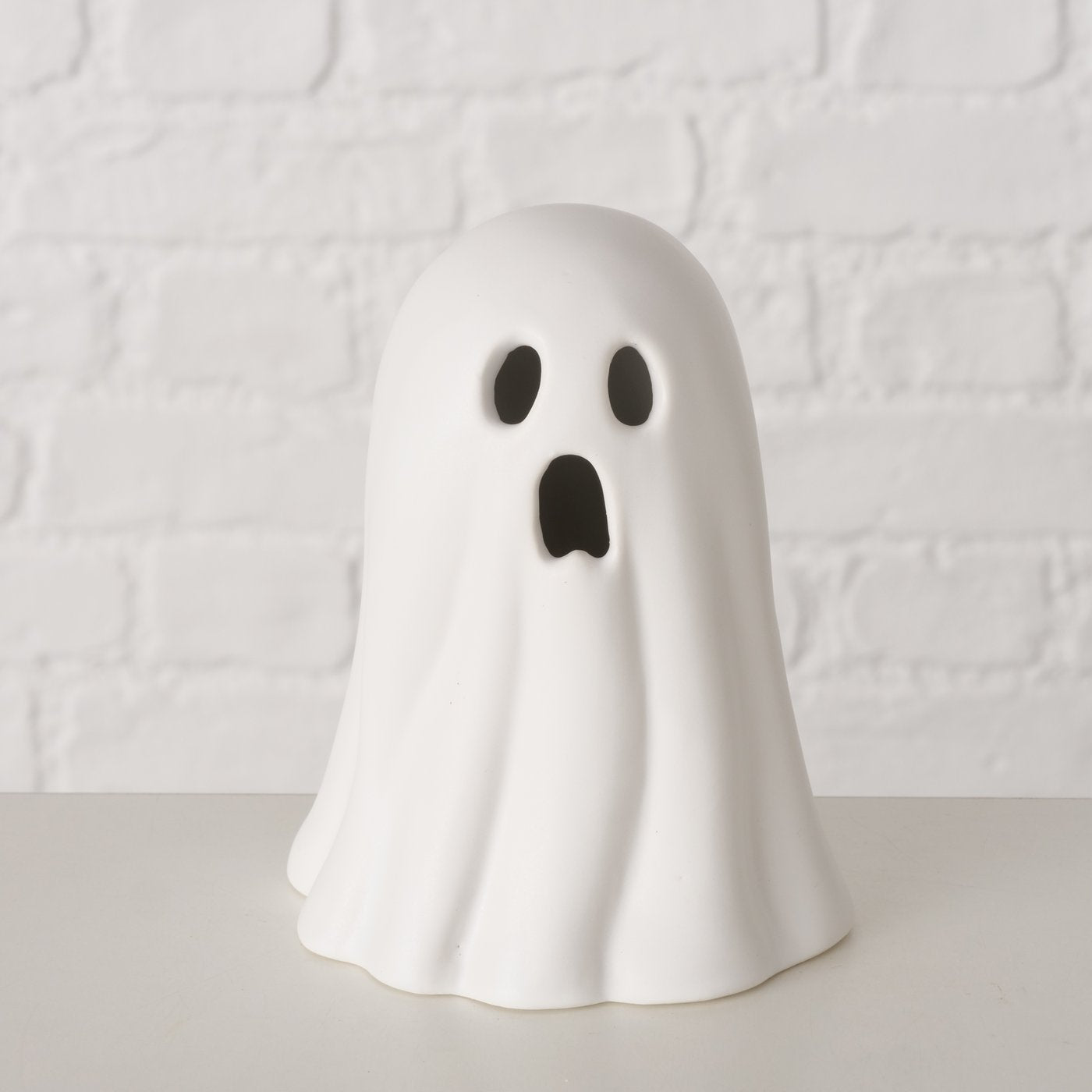 Gespenst Ghostie mit LED - weiß
