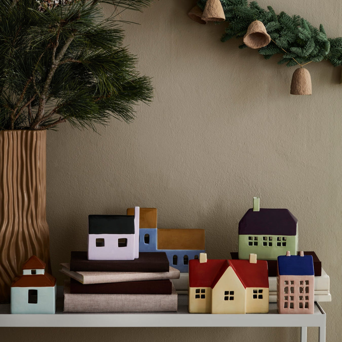 Lichthaus Bo Leuchtturm - Light Turquise/Caramel Brown