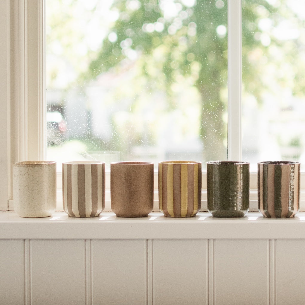 Duftkerze Burn - stripe green