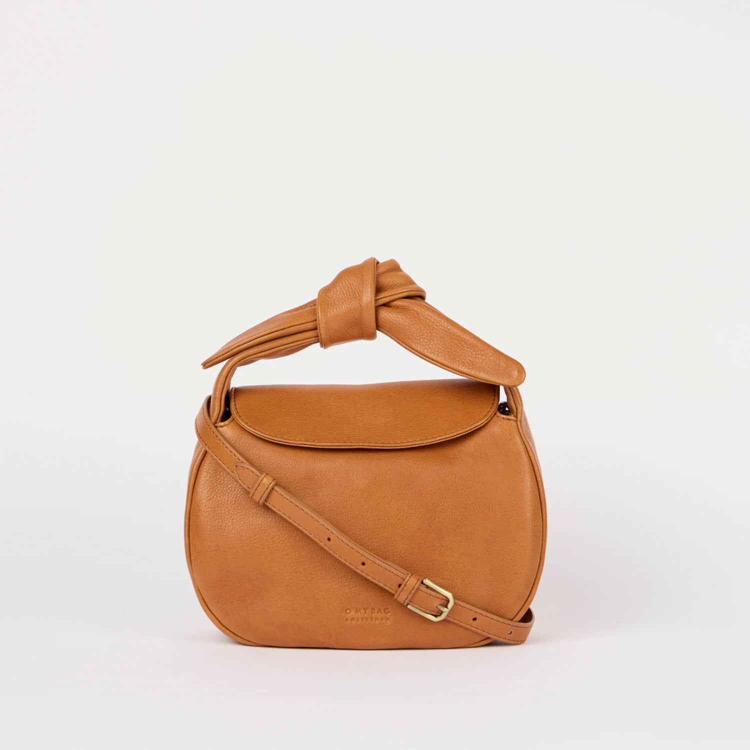 Coco Croissant Tasche - Leder Cognac