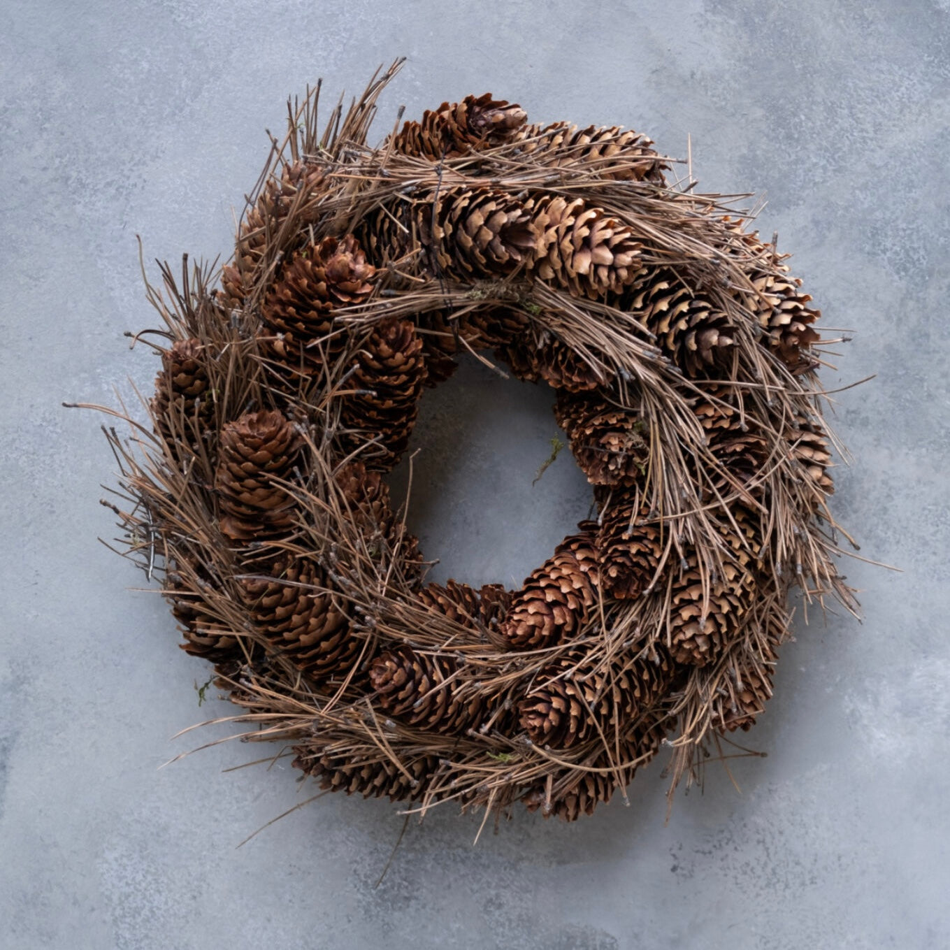 Kranz Zapfen & Piniennadeln - braun