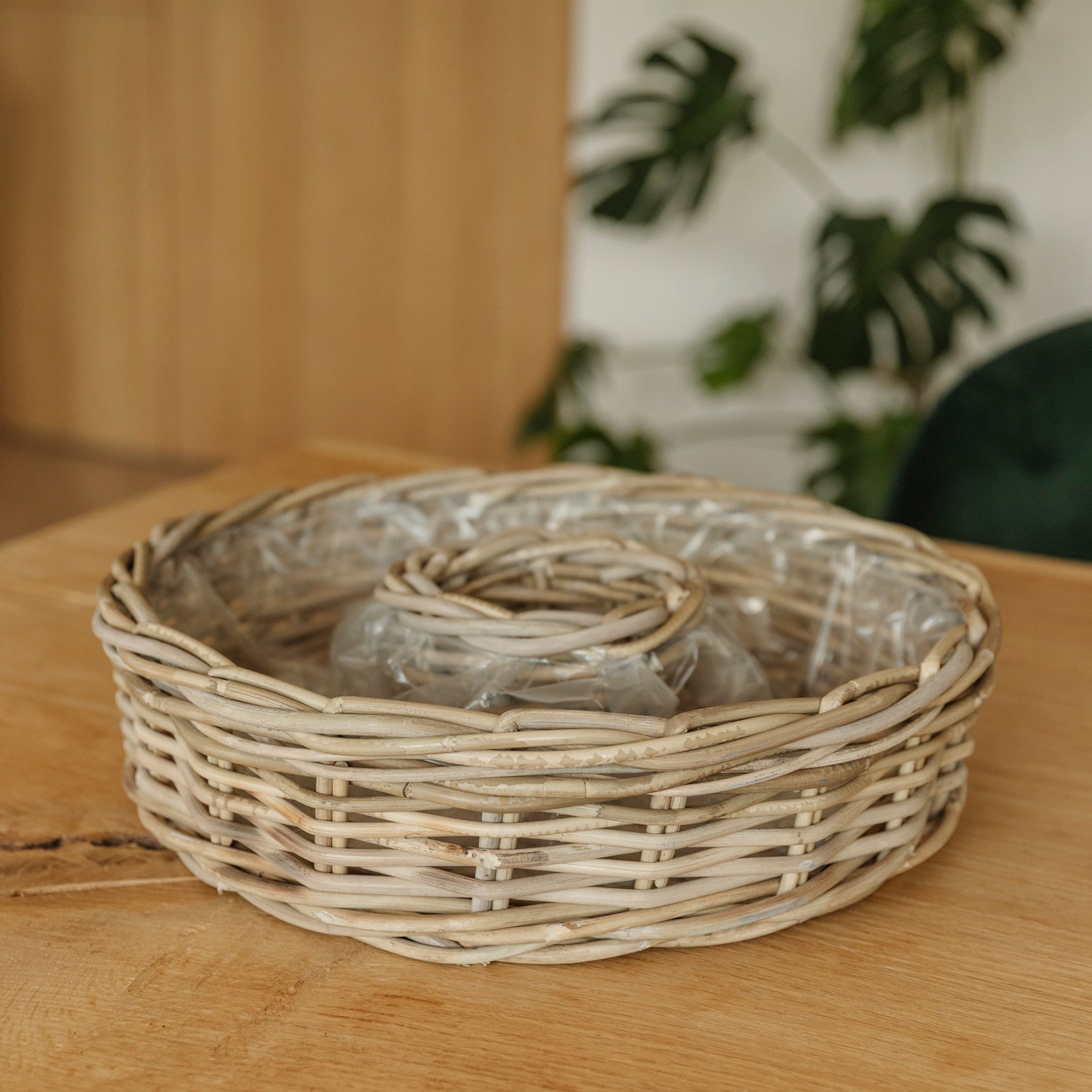 Rattan Pflanzring Cubu - rund