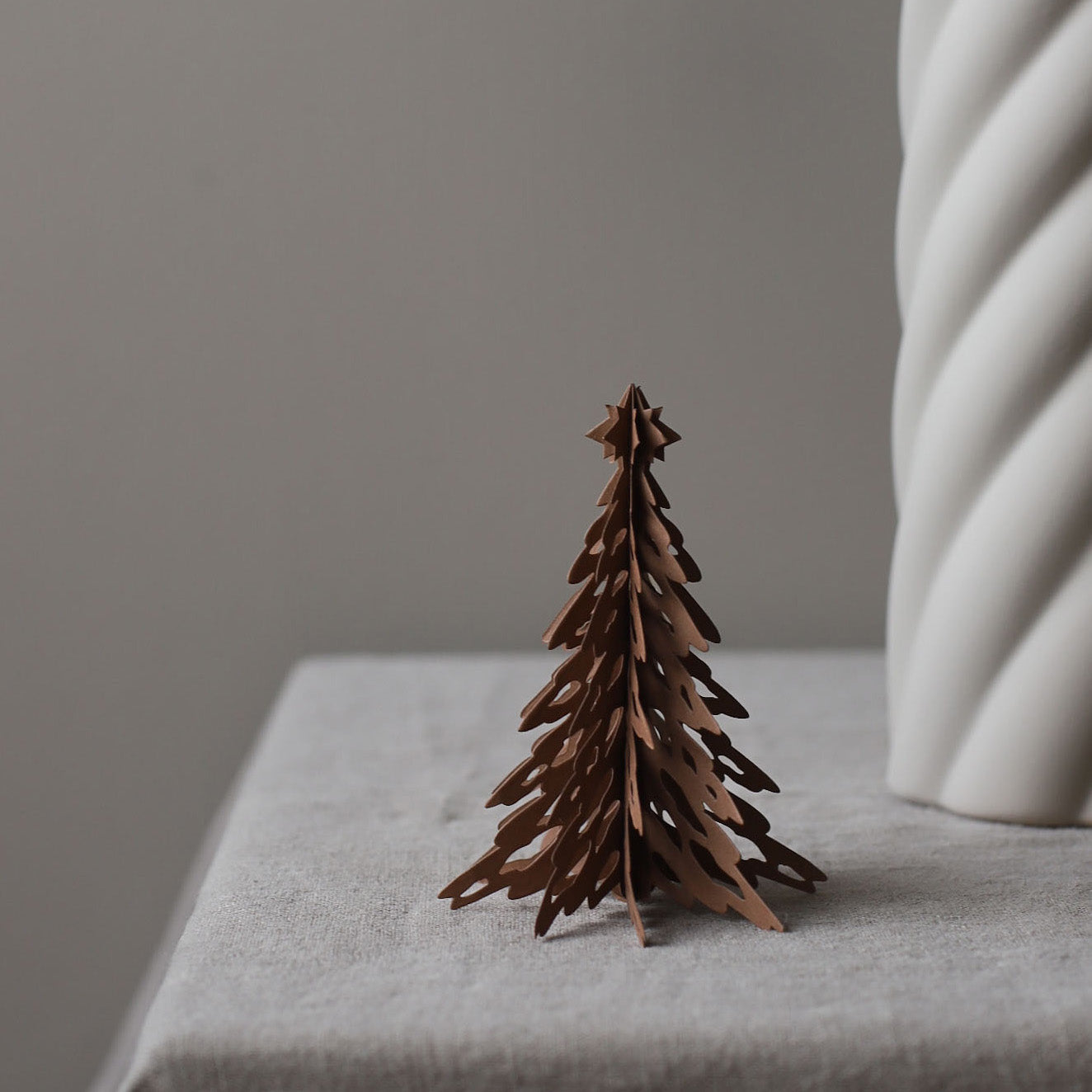 Anhänger Pinetree 2er Set - coffee