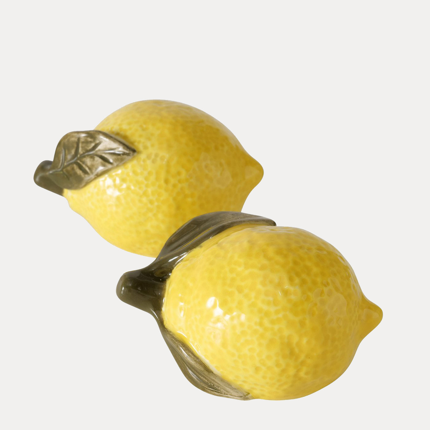 Deko Zitrone 2er Set - gelb